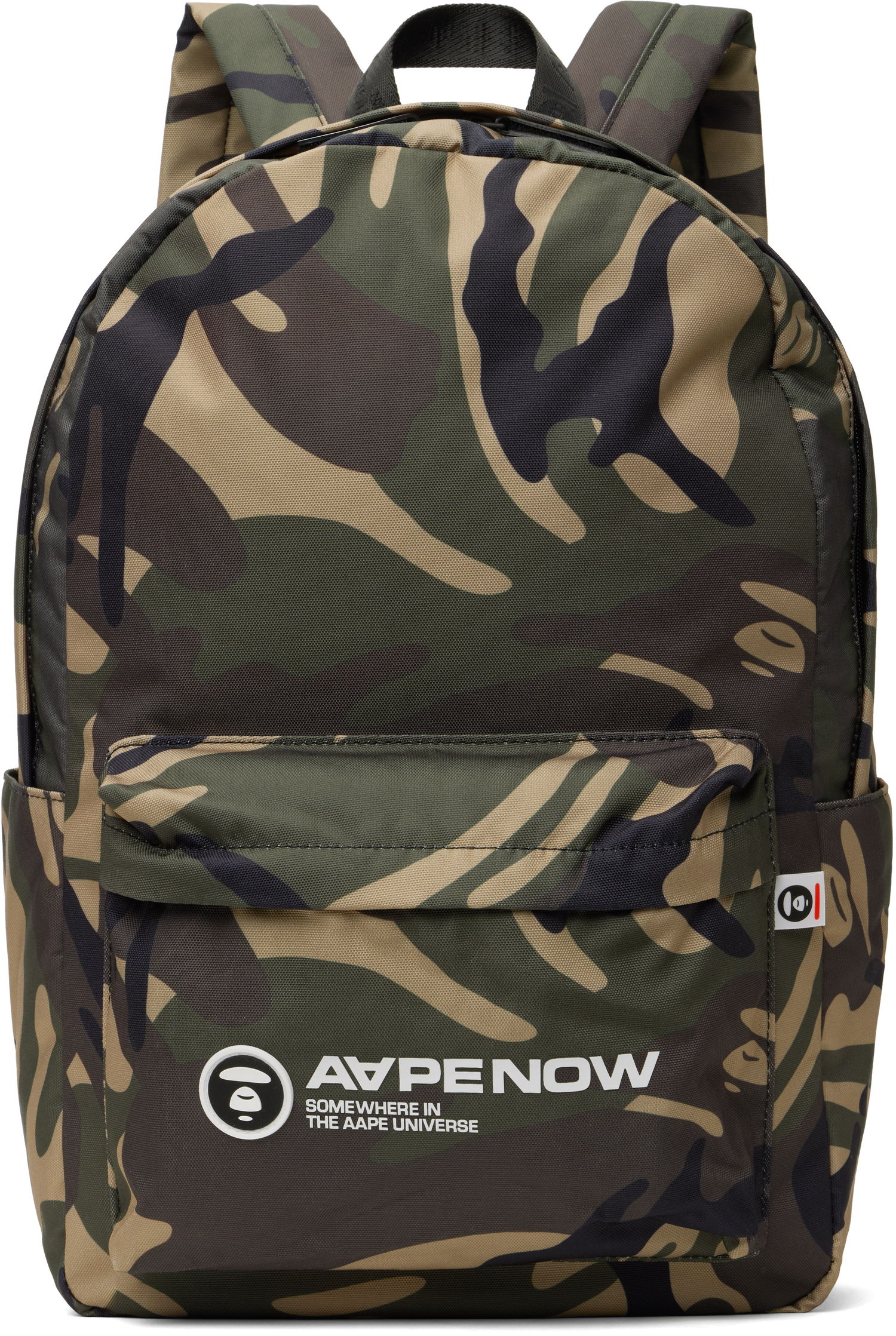 Batoh AAPE by A Bathing Ape AAPE by A Bathing Ape Moonface Camo Backpack Zelené | AAPBGM5330XAOGRZ, 0