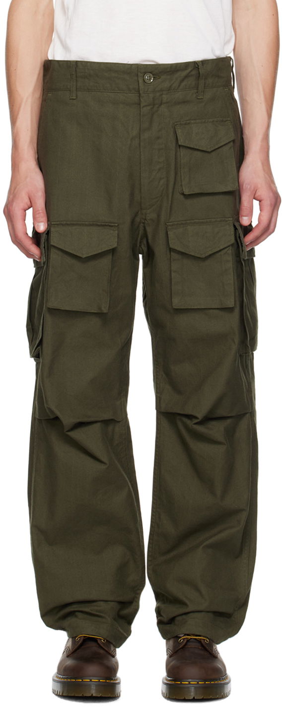 Cargo nohavice Engineered Garments Green FA Cargo Pants Zelené | 24F1F016