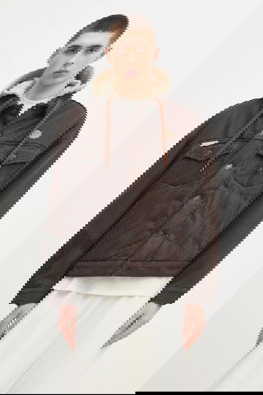 Bunda AAPE by A Bathing Ape AAPE Main Denim Hooded Jacket Hnedá | AAPJKM7679XAN, 0
