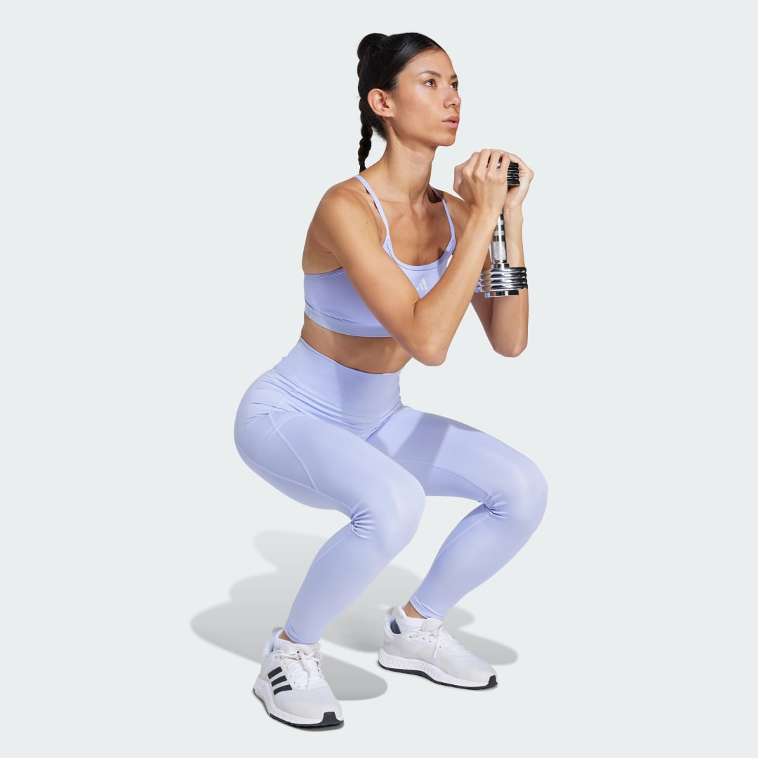 Podprsenka adidas Performance Aeroreact Training Sports Bra Fialová | JI5592, 1