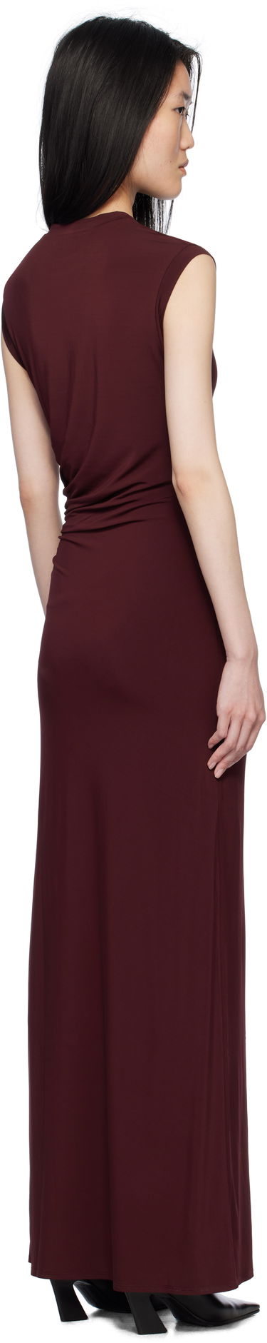 Šaty Stella McCartney Stella McCartney Sleeveless Maxi Dress Vínová | 6J03733SPZ76, 2