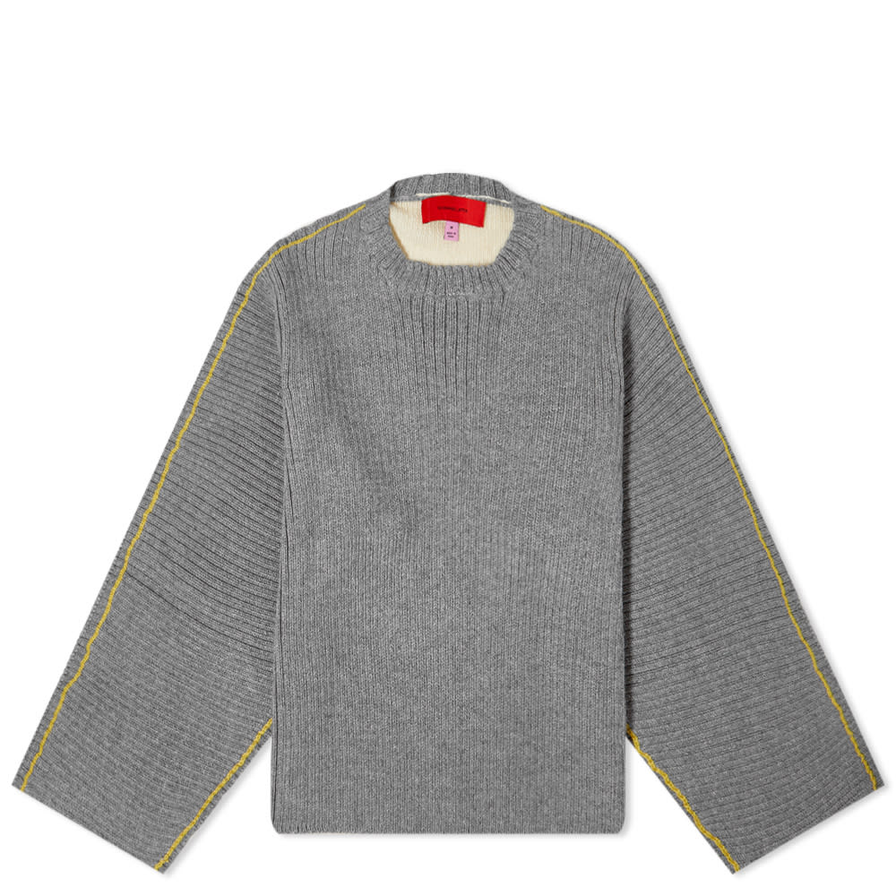 Sveter Eckhaus Latta Ash Knitted Sweater Šedá | 4026-EL-AW22-C, 0