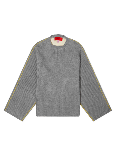 Sveter Eckhaus Latta Ash Knitted Sweater Šedá | 4026-EL-AW22-C