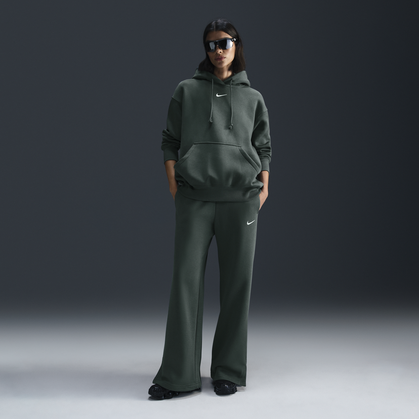 Súprava Nike Sportswear Phoenix Fleece High-Waisted Wide-Leg Pants Zelené | DQ5615-338