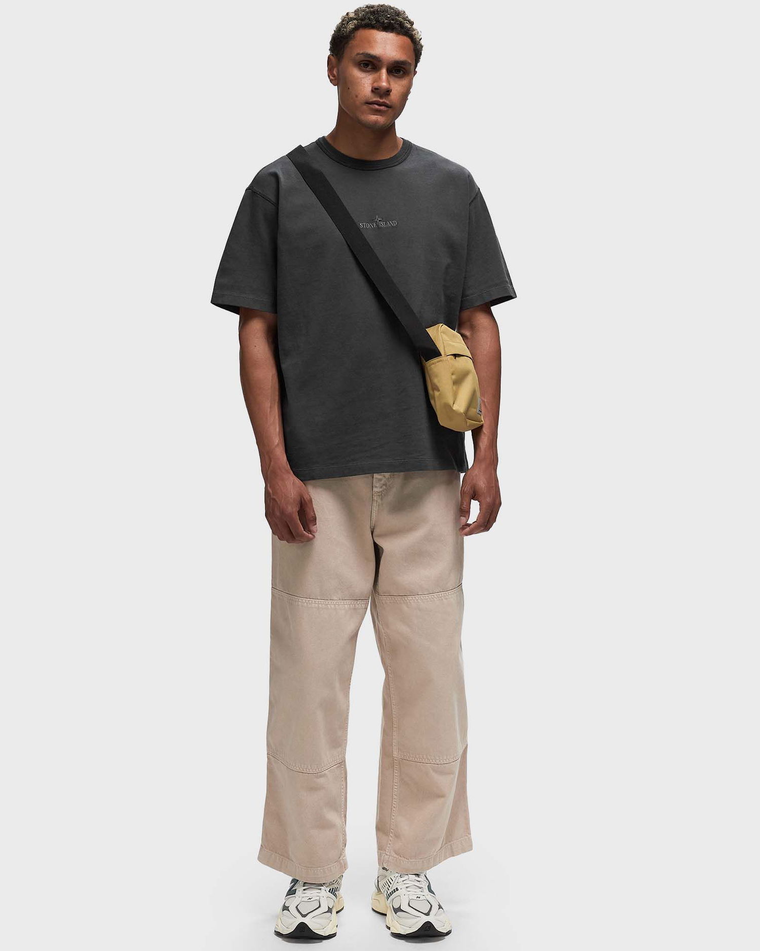 Tričko Stone Island MAGLIERIA TAGLIATA Šedá | 811522258.V0162, 1