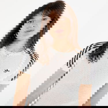 Crop Top adidas Performance Knitted Crochet Cali Cropped T-Shirt Biela | KE0200, 1