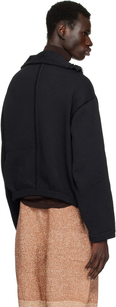 Sveter Dries Van Noten Dries Van Noten Zip Cotton Sweater Čierna | 251-021225-1704, 2