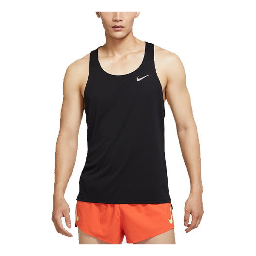 Tielko Nike Dri-FIT Racerback Running Tank Top Čierna | DQ4733-010