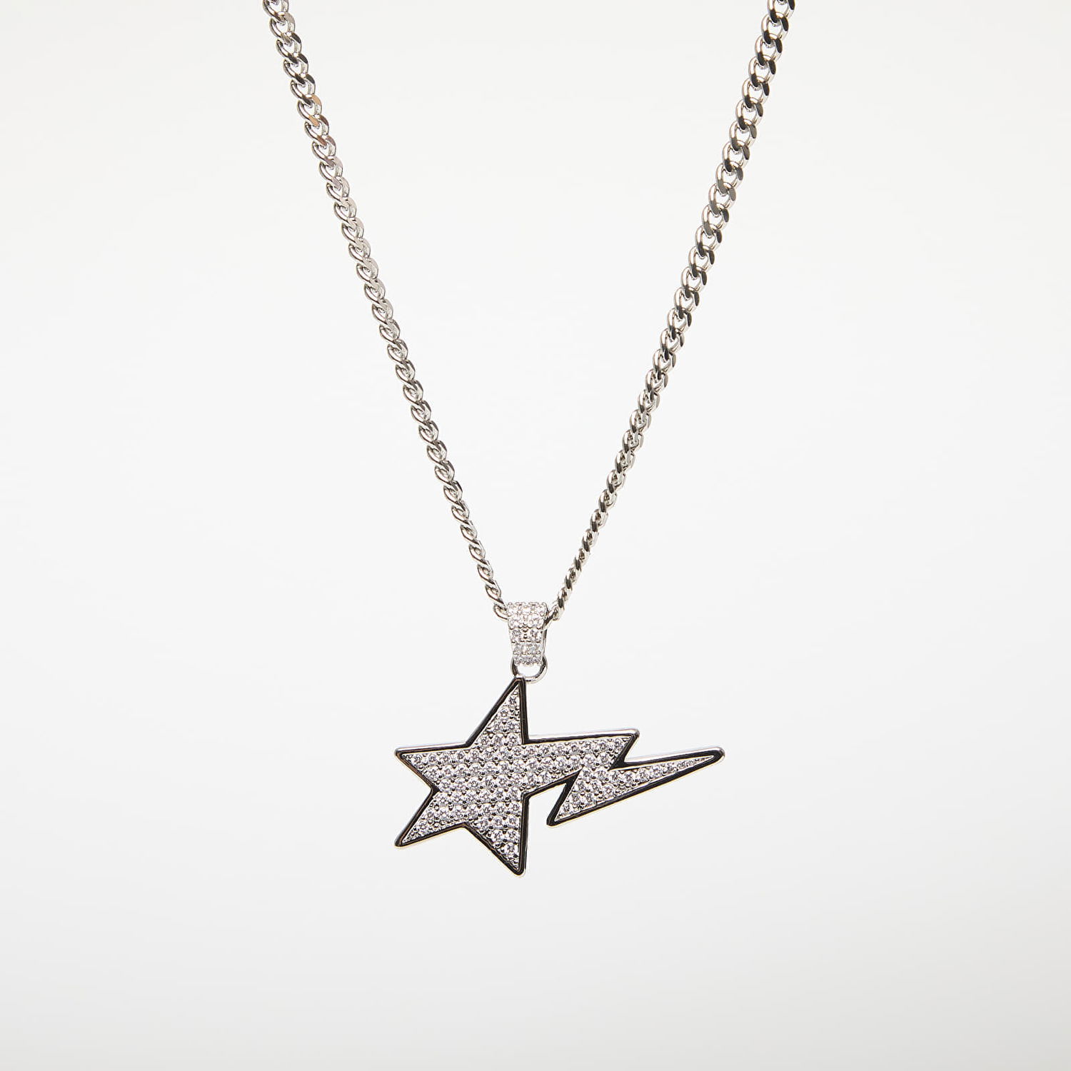 Náhrdelník BAPE A BATHING APE Sta Necklace Silver Metalická | 001GDK301003M SVR, 0