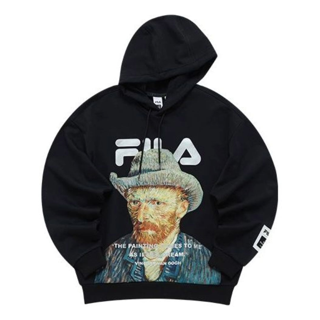 Mikina FILA Van Gogh Museum Graphic Print Hoodie Čierna | F11M218202F-BK, 0