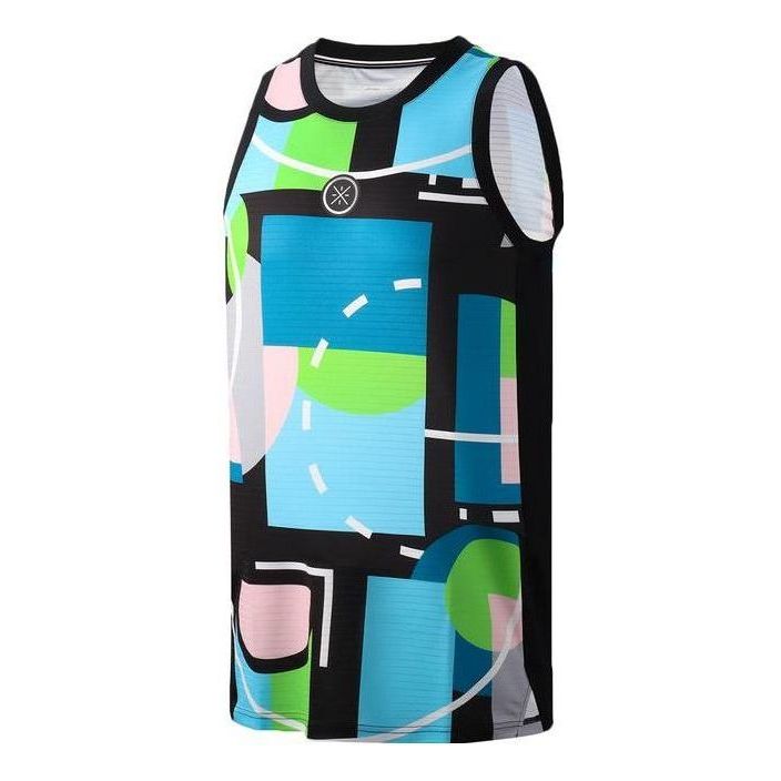 Dres Li-Ning Colorblock Training Jersey Modrá | AAYR215-4