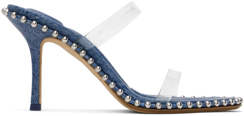 Alexander Wang Nova 85 Strappy PVC Heeled Sandals
