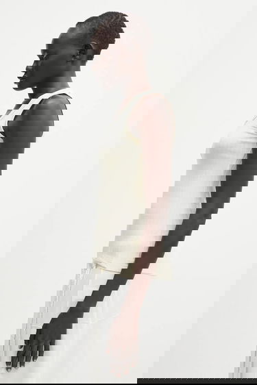 Tielko Wales Bonner Wales Bonner Groove Ribbed Tank Top Biela | WS25JE42.JE23.099, 1