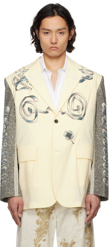 Bunda Jean Paul Gaultier Jean Paul Gaultier Multi-Tattoo Print Blazer Žltá | 25/34-U-VE105-C588-030030, 0
