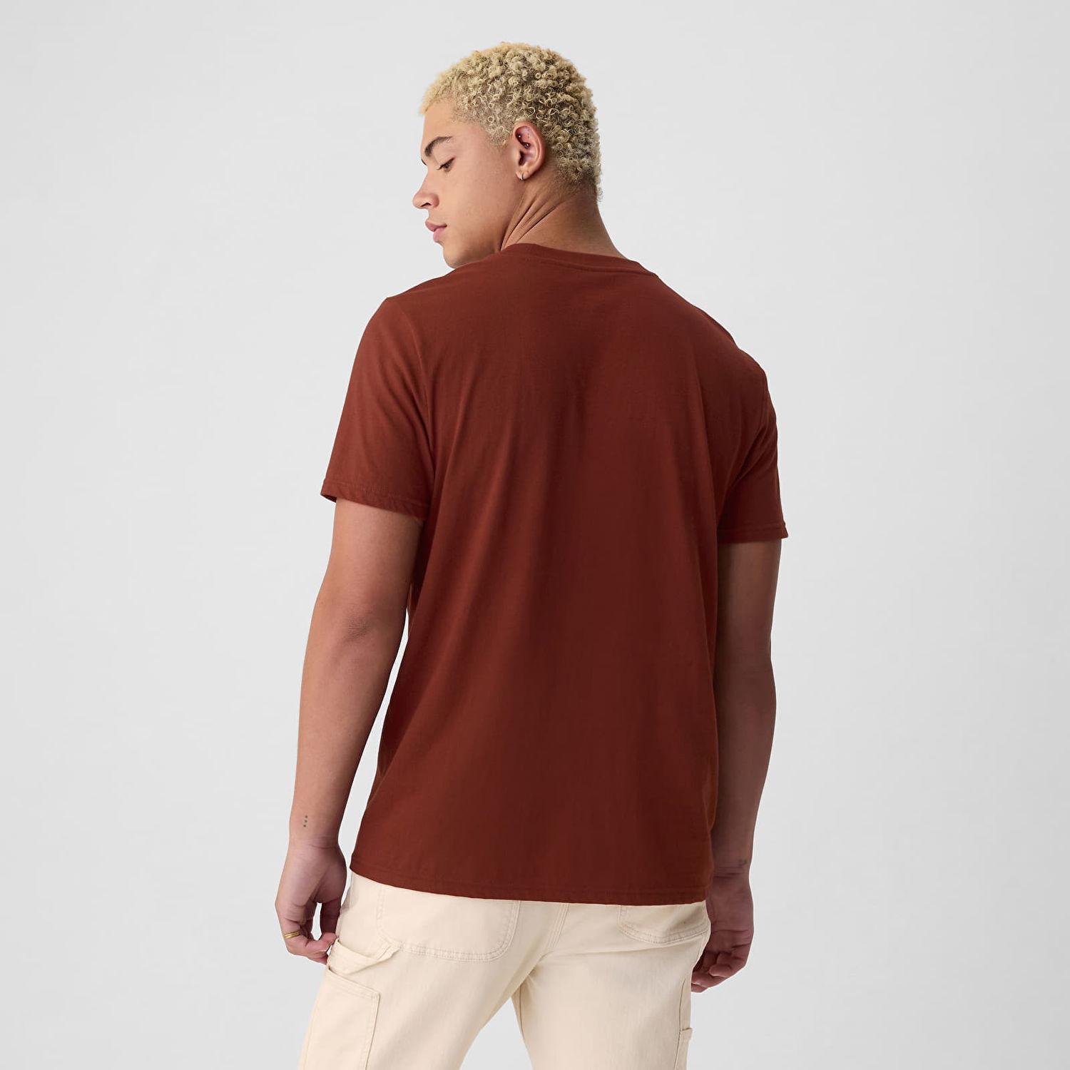 Tričko GAP T-shirt Logo Pocket Tee Smoked Paprika XL Hnedá | 857901-07, 1