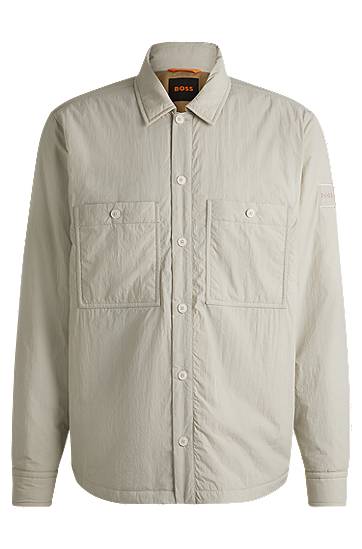 Vetrovka BOSS BOSS Overshirt with Lightweight Padding Béžová | 50530908, 0