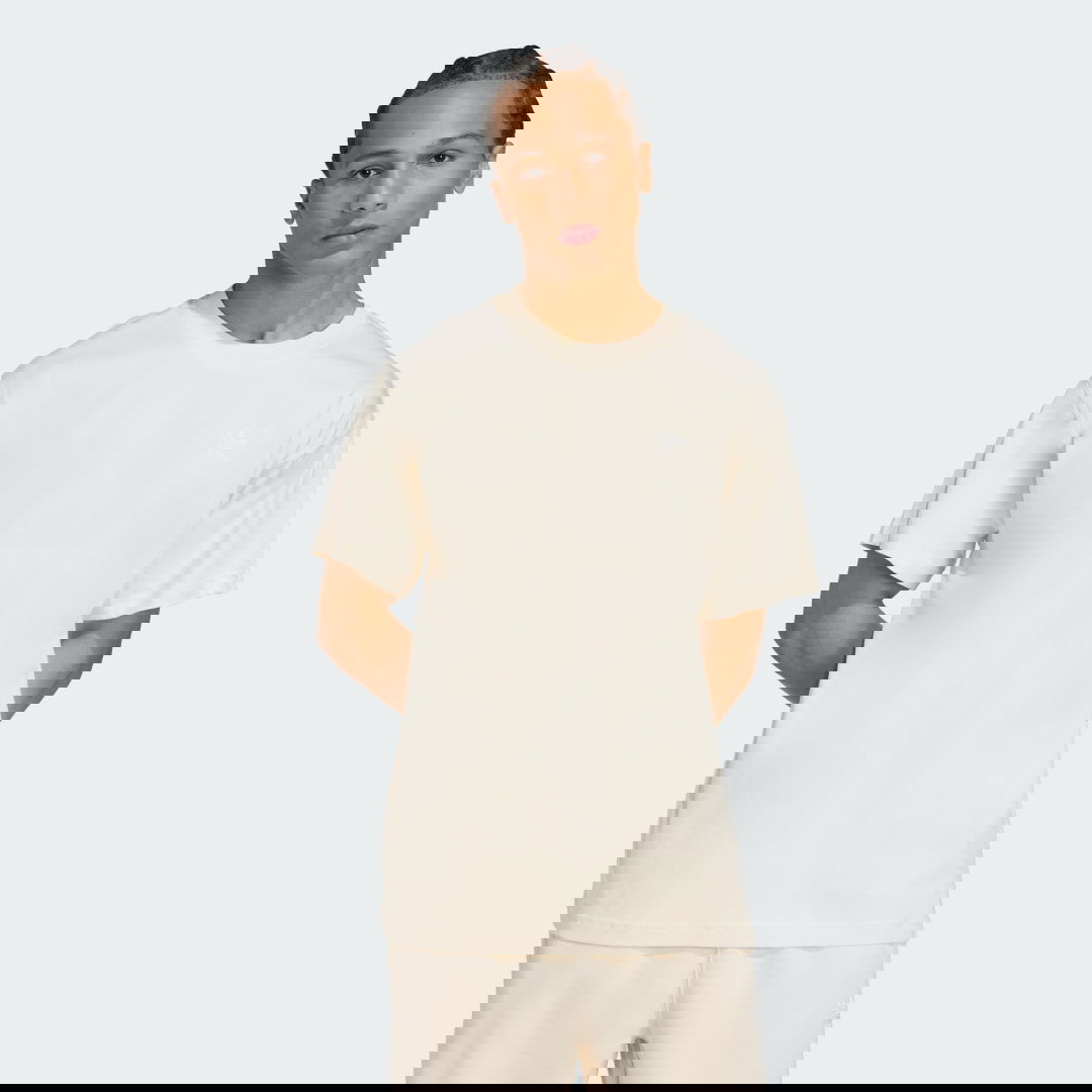 Tričko adidas Performance Trefoil Essentials Oversized T-Shirt Béžová | JV5943, 0