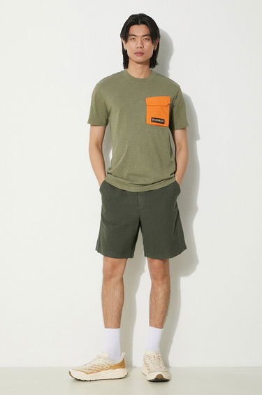 Šortky NORSE PROJECTS Ezra Relaxed Cotton Shorts Zelené | N35.0614.8022, 1