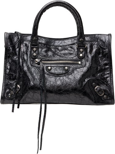 Tote bag Balenciaga 'Le City' Small Leather Bag Čierna | 811442 2AA9R, 0