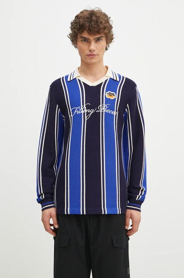 Sveter Filling Pieces Knit Football Jersey Sweater Modrá | 91099041925, 0