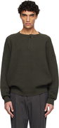 Long-Sleeve Textured Knit Henley Sweater