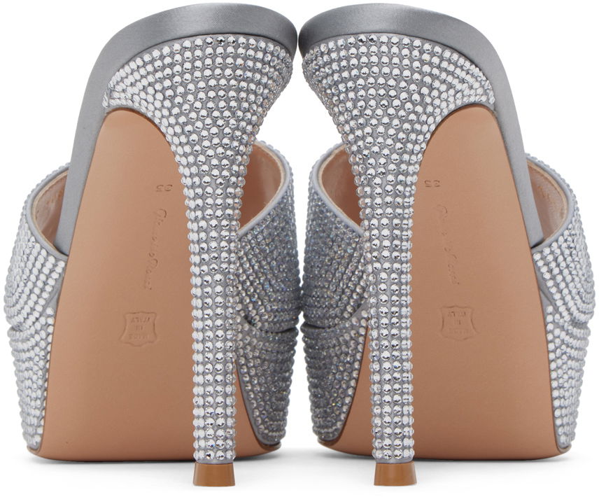 Tenisky a topánky Gianvito Rossi Gianvito Rossi Tracey Crystal Heeled Sandals Šedá | G16550.85RIC.RAS, 1