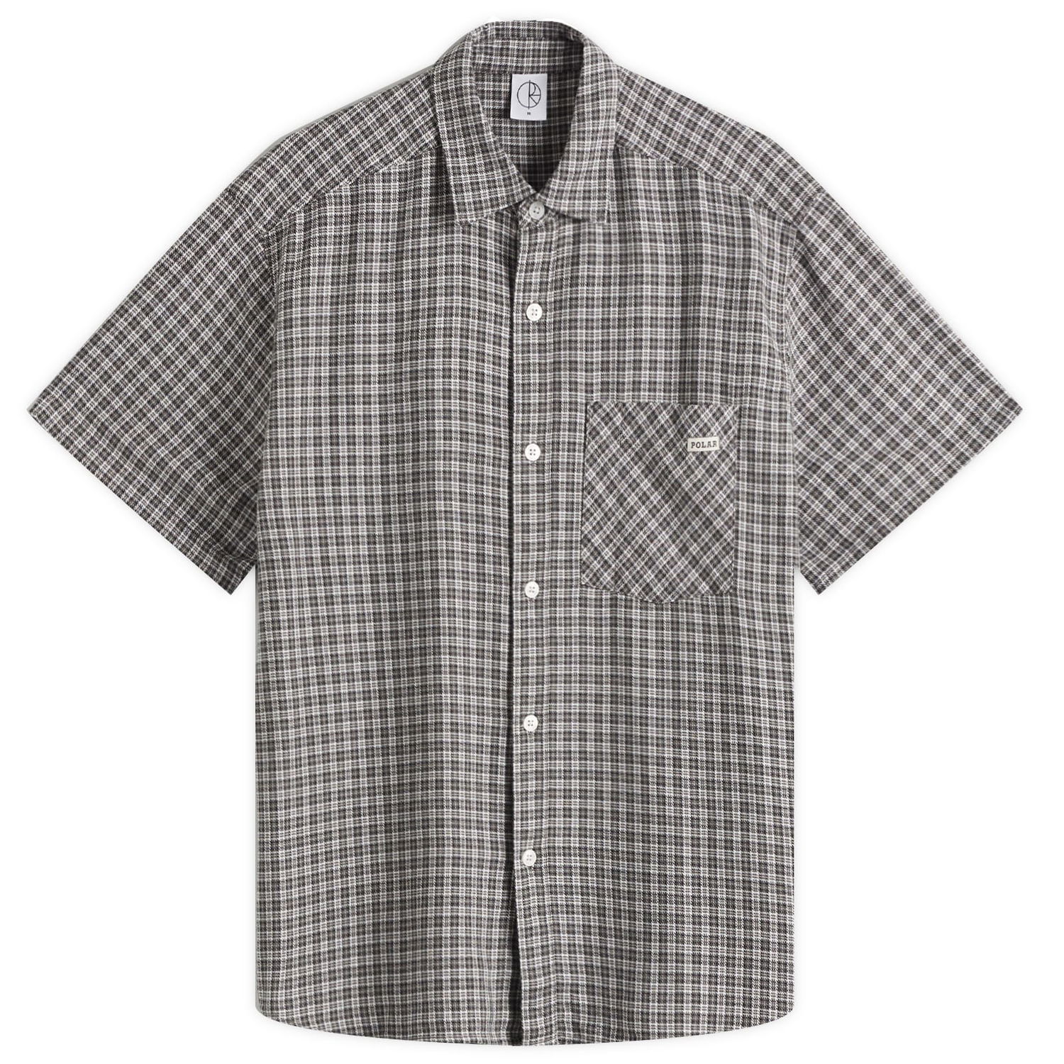 Košeľa Polar Skate Co. Polar Skate Co. Mitchell Short Sleeve Shirt, Size Large Šedá | PSC-CO-65, 0