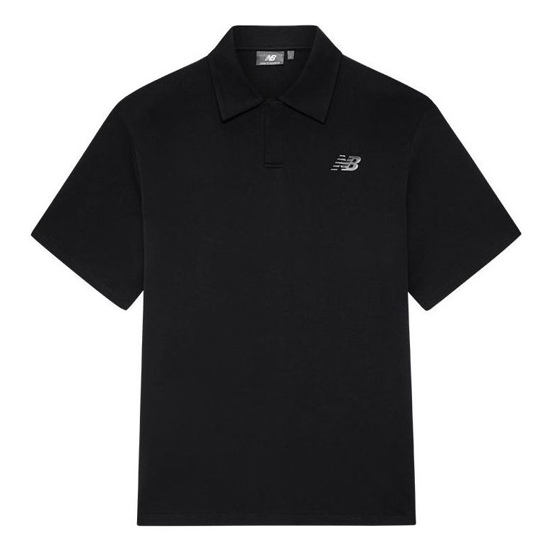 Polo tričko New Balance Nice Rice Collection Short Sleeve Polo Shirt Čierna | 5FD27041-BK