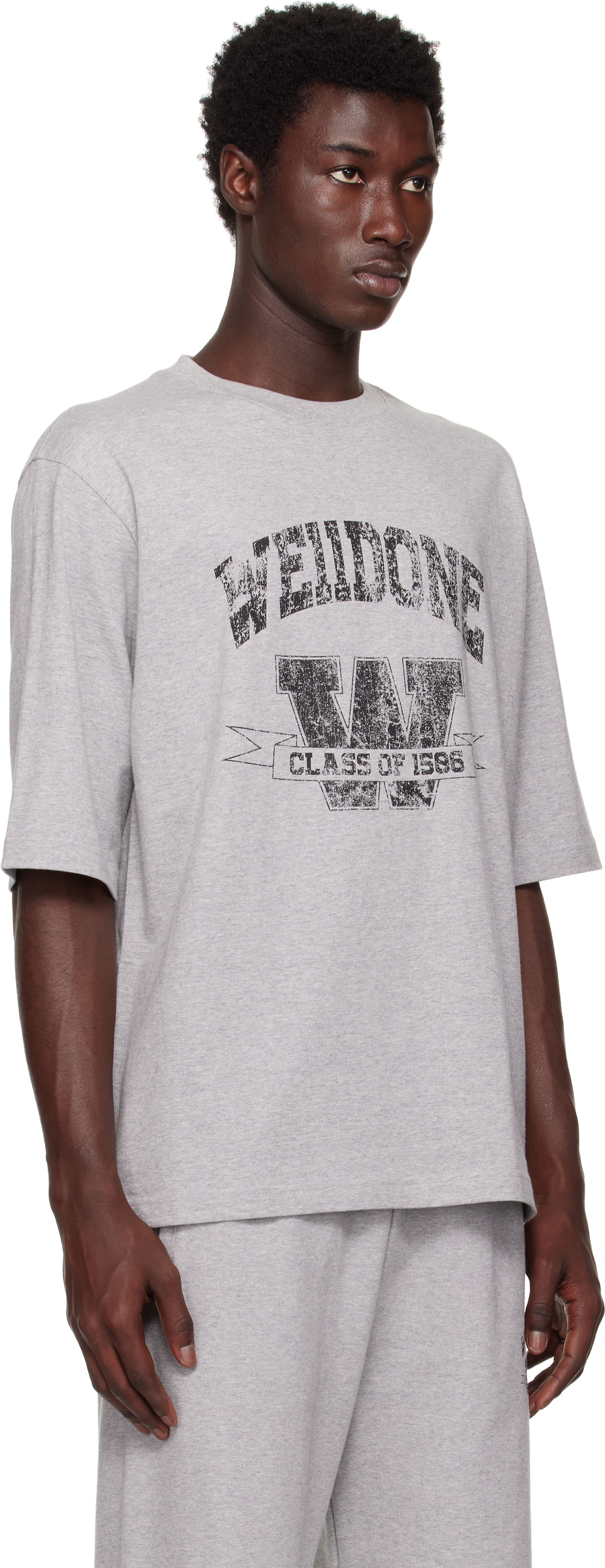 Tričko We11done We11done Printed University T-Shirt Šedá | WD-TT2-25-743-U-MG, 1