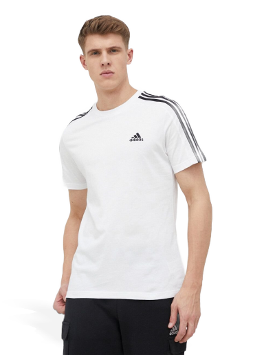 Tričko adidas Originals Essentials Single Jersey 3-Stripes Biela | IC9336