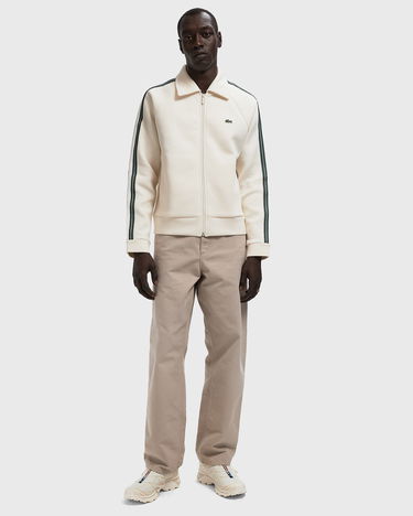 Mikina Lacoste Lacoste Zip Sweatshirt Biela | SH5927-XFJ, 2