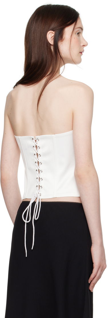 Podprsenka GUIZIO Guizio Satin Corset Top Biela | C00105W037, 2