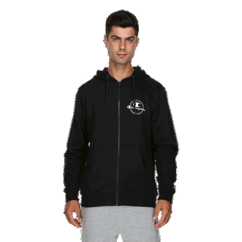 Mikina Champion Full-Zip Hooded Sweatshirt Čierna | 220875-KK001