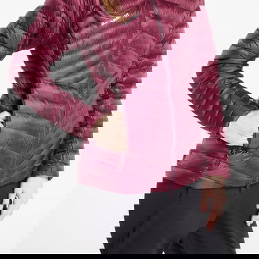 Prešívaná bunda Mammut Broad Peak IN Pertex Quantum Hooded Jacket Vínová | 1013-02972 vin-black, 1