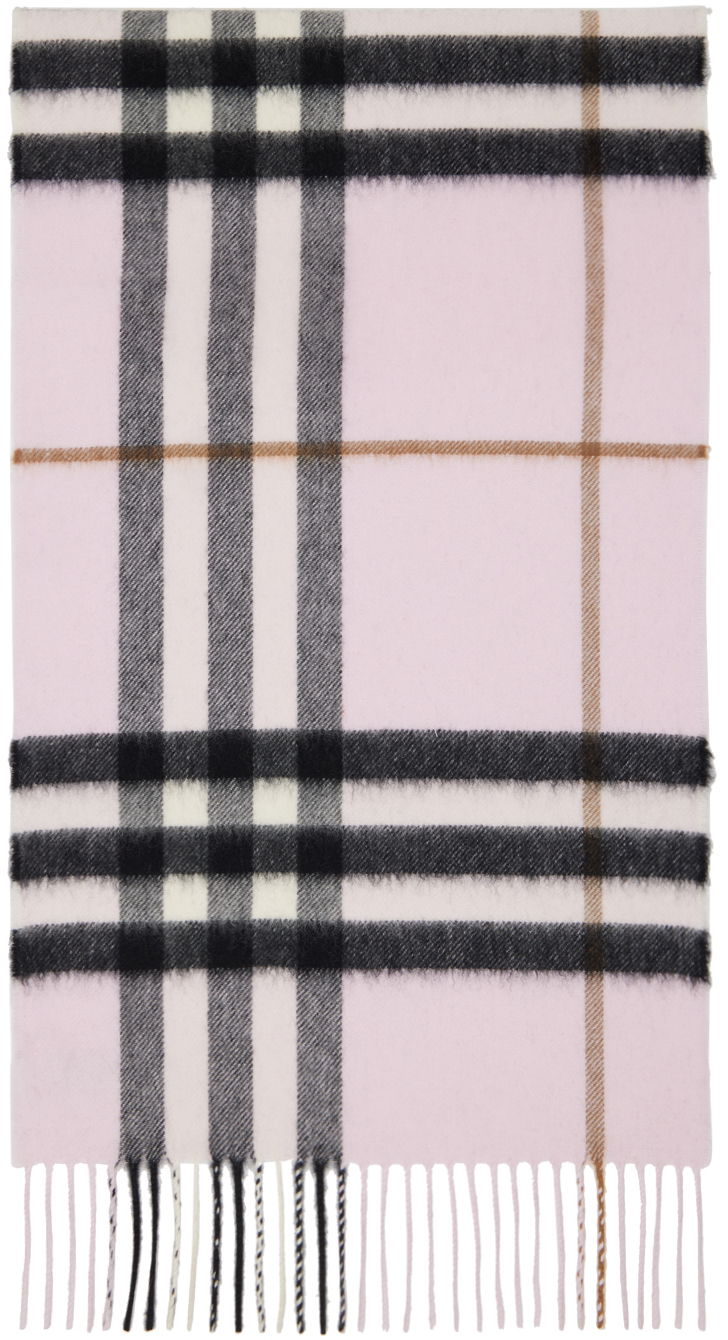 Šál Burberry Classic Check Scarf Pink Ružová | 8049711