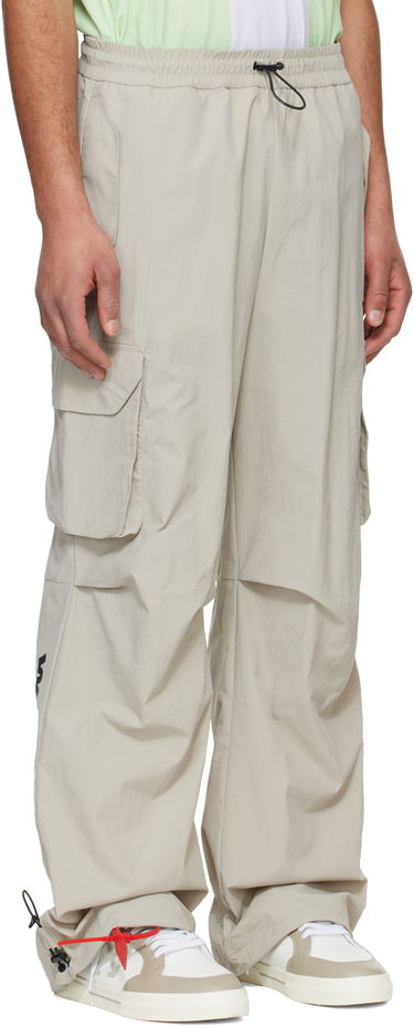Cargo nohavice Off-White Off-White Split Track Pants Béžová | OMCJ037S25FAB0010500, 1