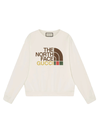 Sveter Gucci The North Face x Cotton Crewneck Biela | 626990 XJDCM 9756