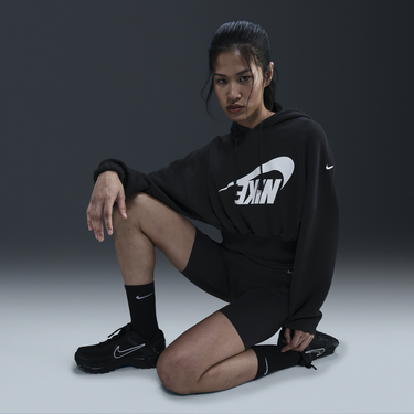 Mikina Nike Sportswear Cropped Hoodie Čierna | FV7777-010, 2