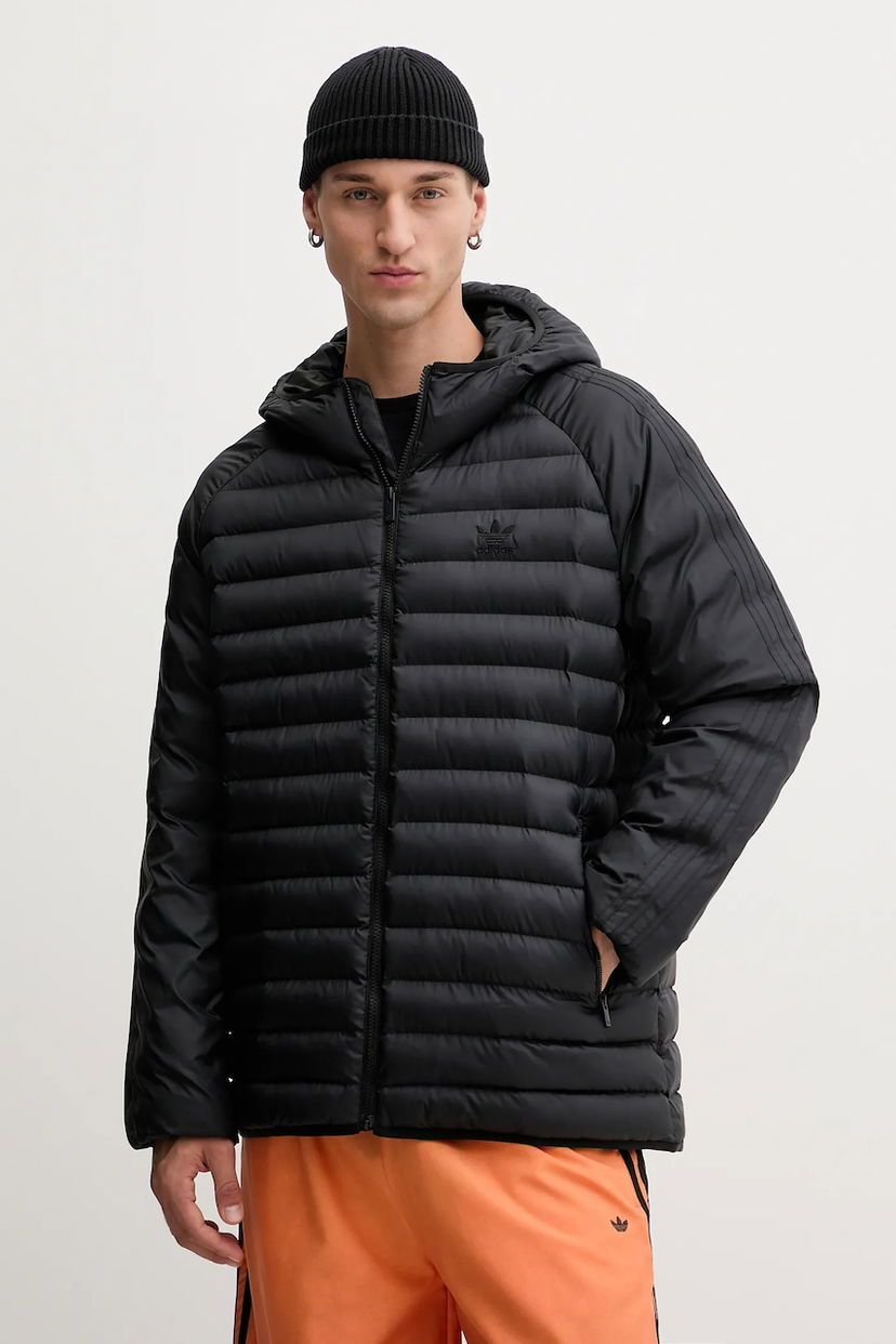 Prešívaná bunda adidas Originals adidas Originals Pad Hooded Winter Jacket Čierna | JX4117