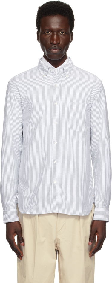 Košeľa BEAMS BEAMS PLUS BD Oxford Candy Stripe Shirt Modrá | 38110012139, 0