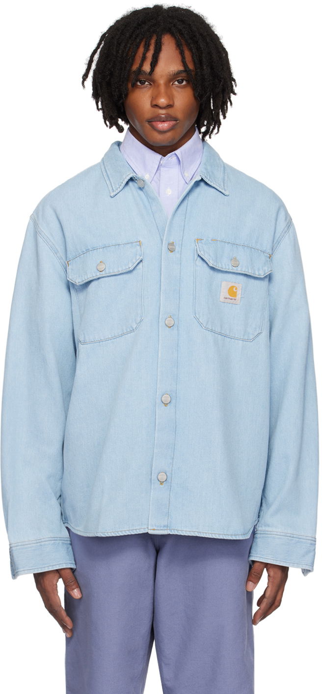 Košeľa Carhartt WIP Carhartt WIP Harvey Denim Overshirt Modrá | I033346, 0