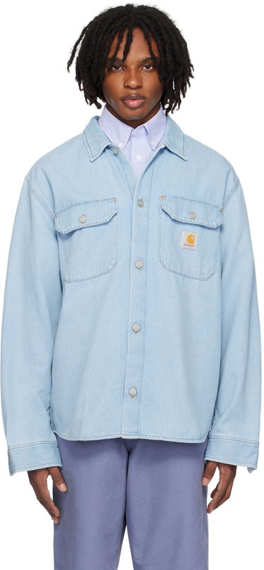 Košeľa Carhartt WIP Carhartt WIP Harvey Denim Overshirt Modrá | I033346, 0
