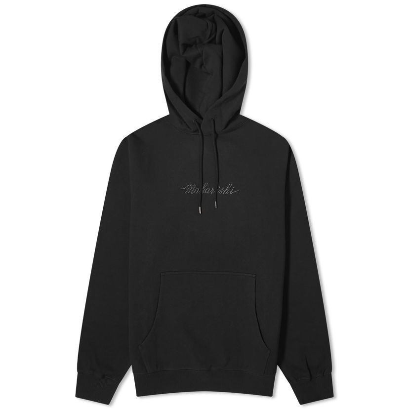 Mikina Maharishi Embroided Popover Hoodie Čierna | 4622-BLK