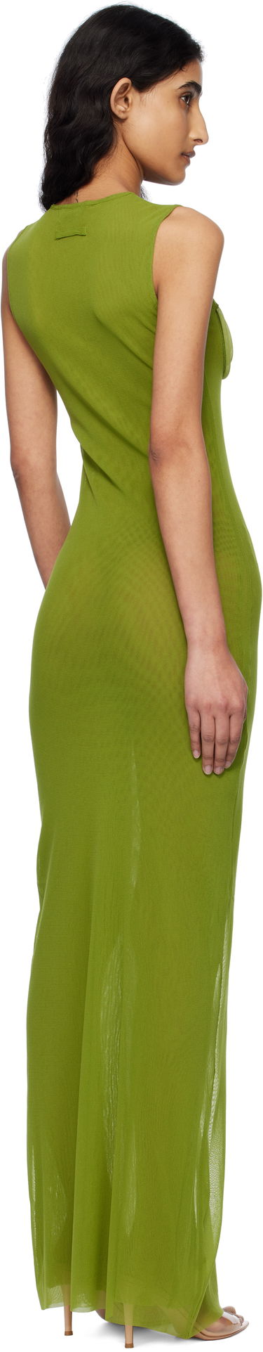Šaty Jean Paul Gaultier Jean Paul Gaultier 3D Spirale Maxi Dress Zelené | 25/34-F-RO393B-T001-43, 2