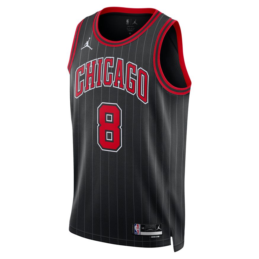 Dres Jordan NBA Dri-FIT Lavine Zach Chicago Bulls Statement Edition 2022 Swingman Jersey Čierna | DO9521-012, 1