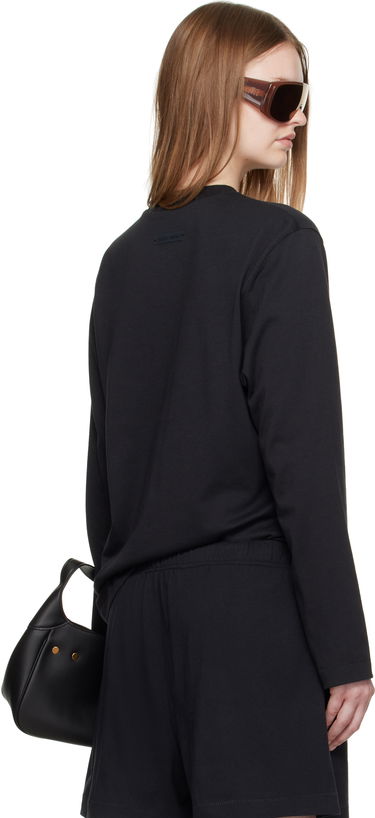 Tričko Fear of God ESSENTIALS Classic Fit Long Sleeve T-Shirt Čierna | 125SP255880FW, 2
