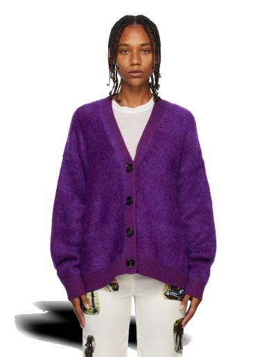 Sveter Acne Studios Brushed Cardigan Fialová | A60385-