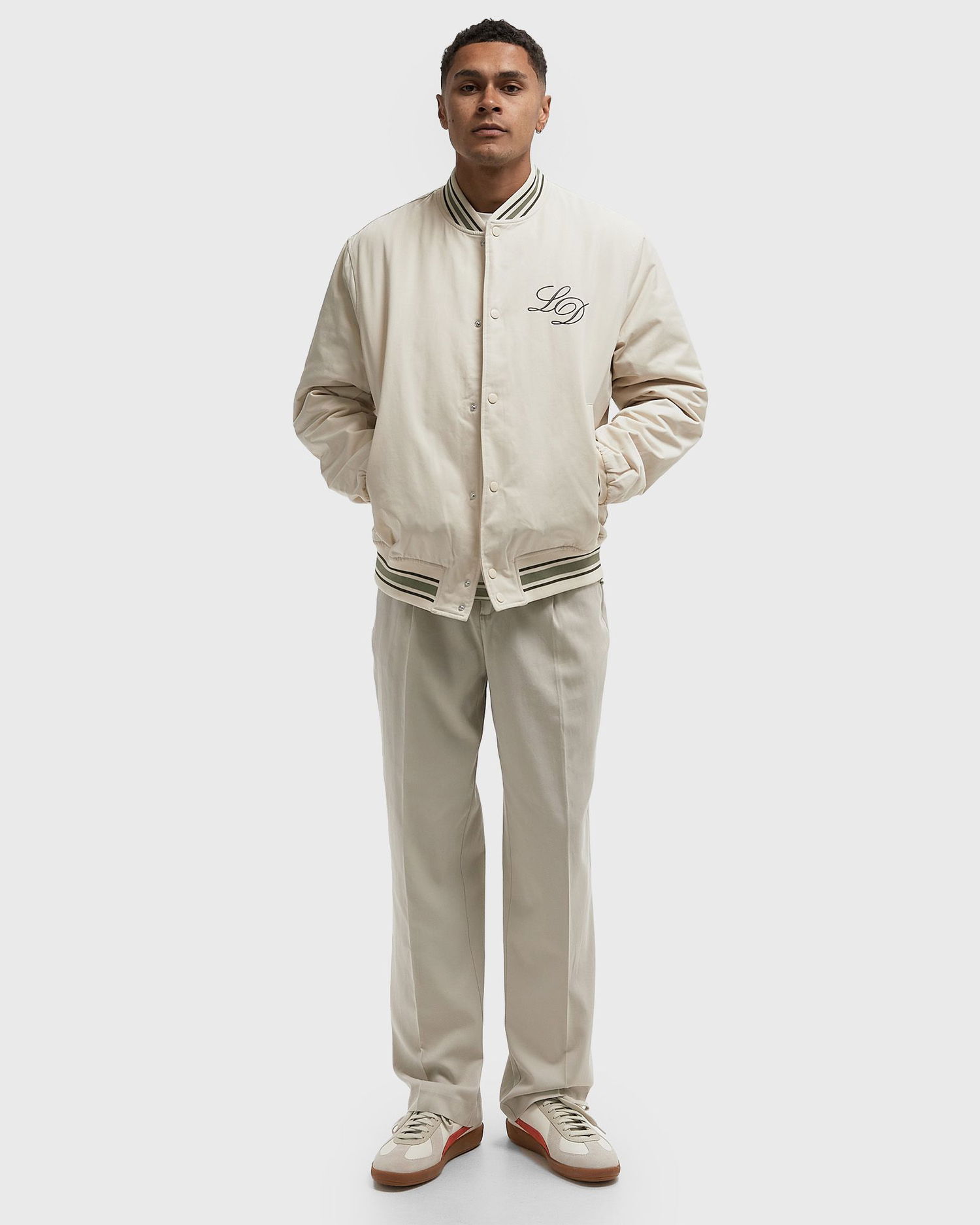 Nohavice Les Deux Randall Pleated Twill Pants Béžová | 1000062-815, 1