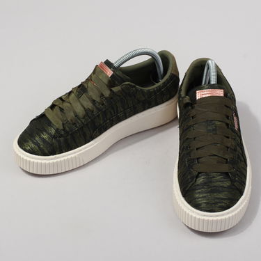 Tenisky a topánky Puma Basket Platform VR Wn's olive night - olive night Zelené | 364092 01, 2