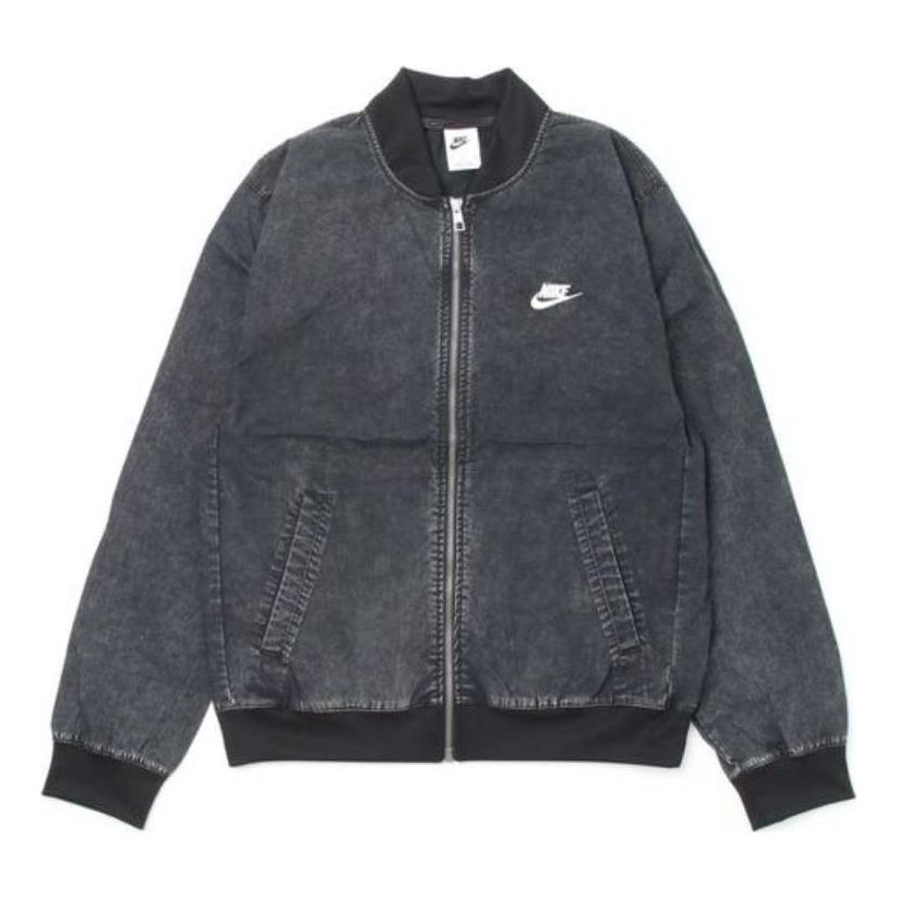 Bomber bunda Nike Sportswear Club+ Logo Bomber Jacket Čierna | DQ4590-010, 0